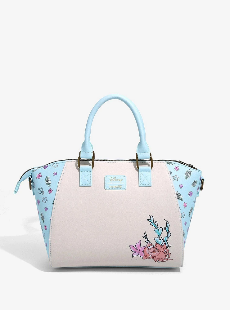 Loungefly Disney The Little Mermaid Ariel & Flounder Satchel Bag