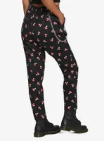 Black Mushroom Side Chain Pants