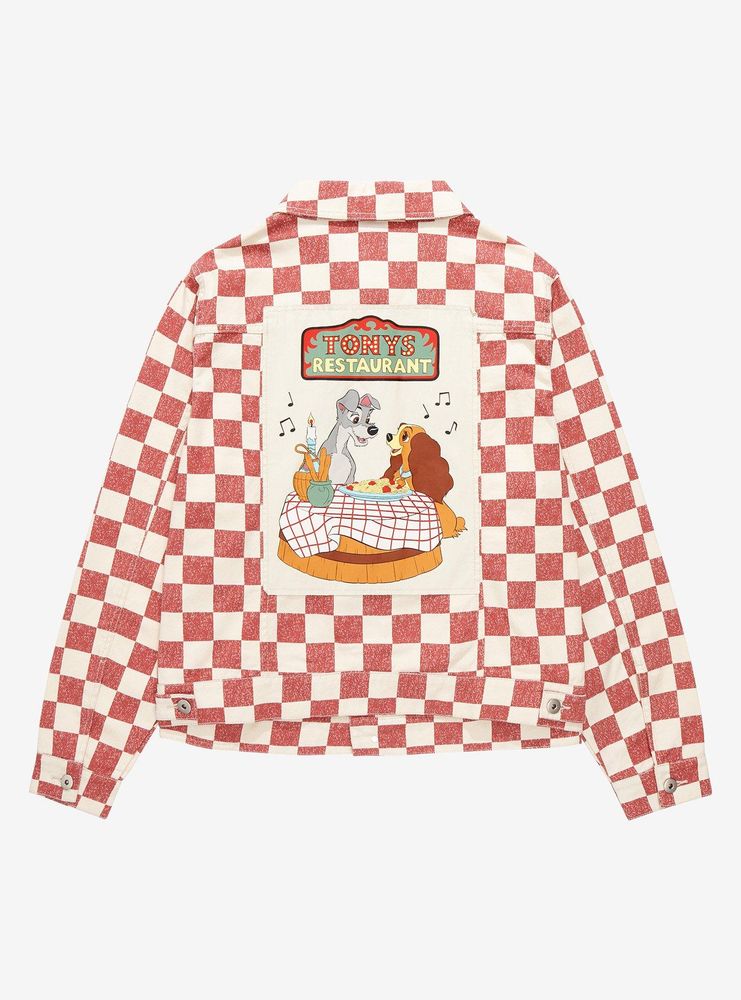 Disney Lady and the Tramp Tony's Restaurant Checkered Plus Denim Jacket - BoxLunch Exclusive