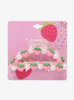 Pink Strawberry Pearl Large Hair Clip