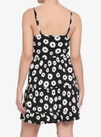 Black & White Daisy Tiered Dress