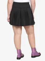 Black Pleated Skirt Plus Size