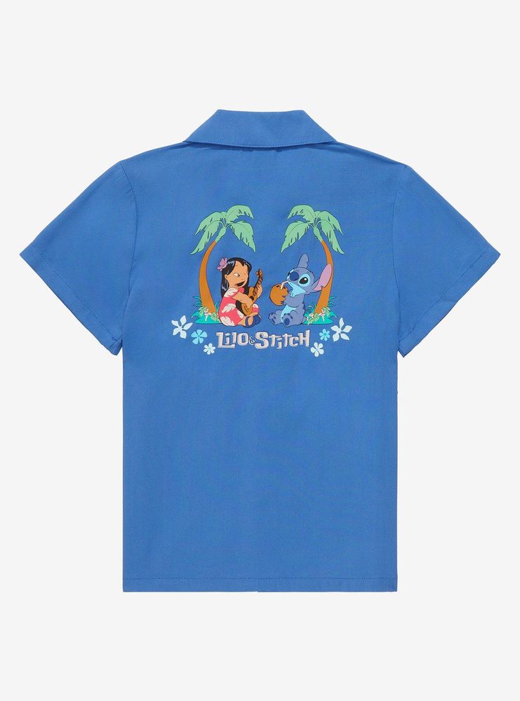 Disney Lilo & Stitch Island Life Toddler Woven Button-Up - BoxLunch Exclusive