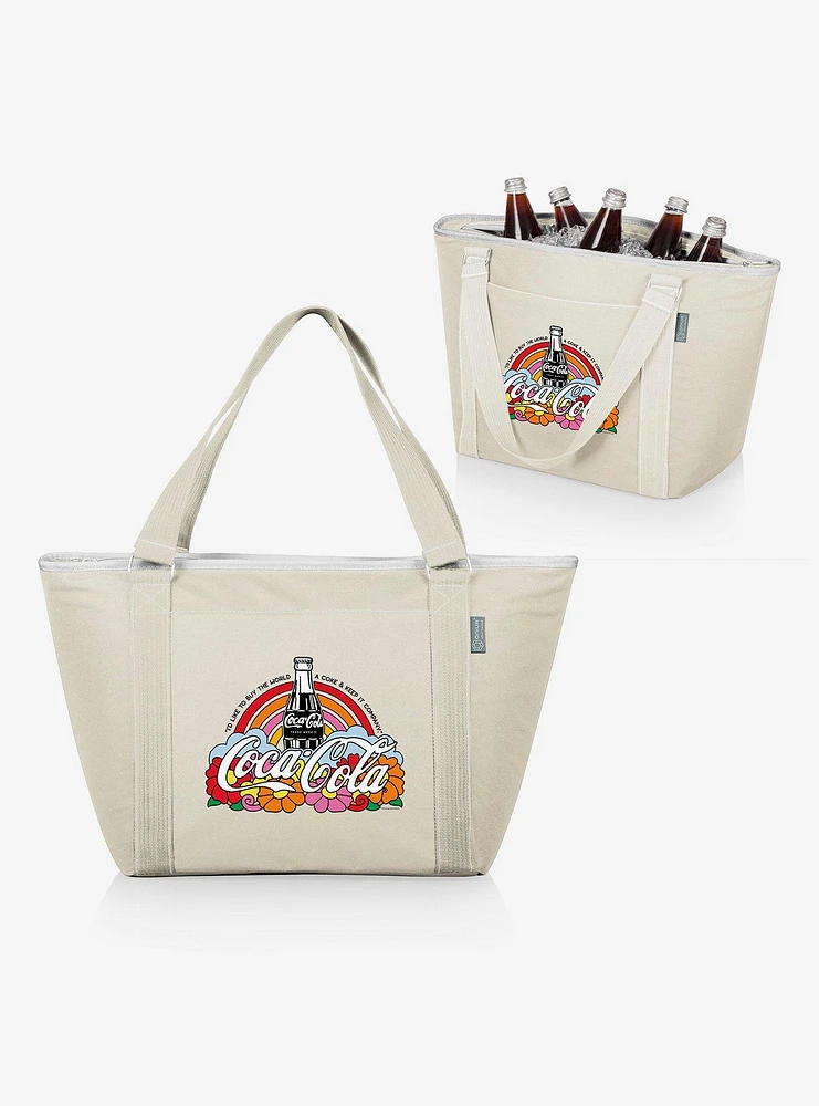 Coke Unity Topanga Cooler Floral Tote Bag Sand