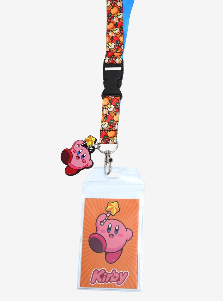 Nintendo Kirby Food Allover Print Lanyard - BoxLunch Exclusive