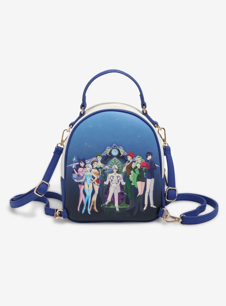 Pretty Guardian Sailor Moon Sailor Guardians & Black Moon Reversible Mini Backpack - BoxLunch Exclusive 