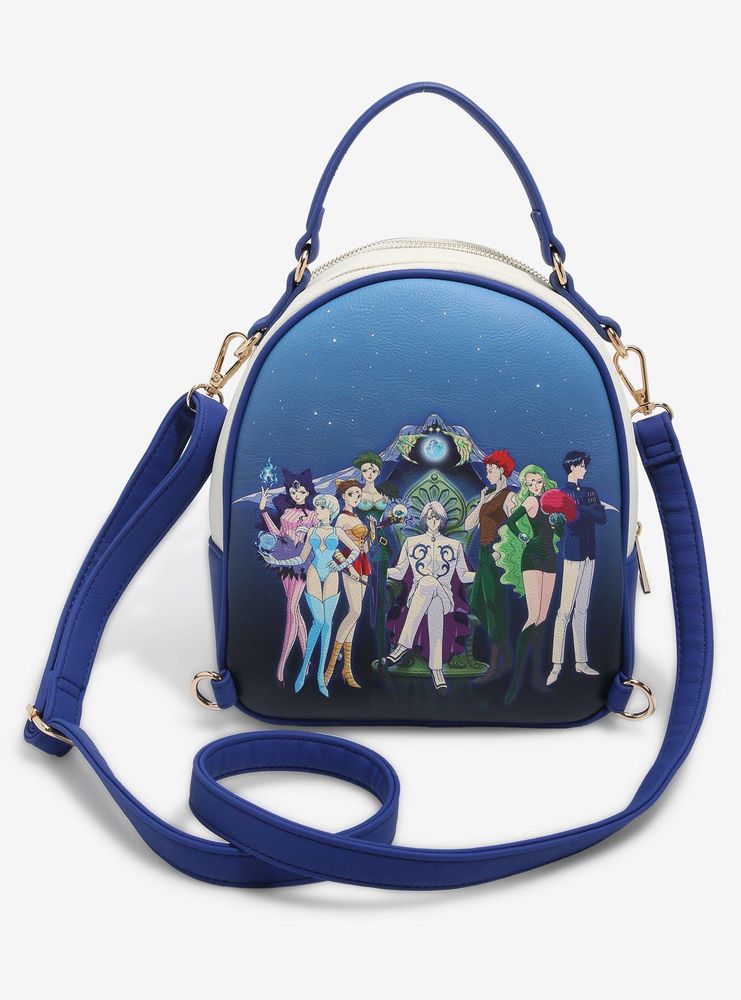 Pretty Guardian Sailor Moon Sailor Guardians & Black Moon Reversible Mini Backpack - BoxLunch Exclusive 