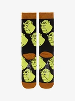 Shrek Meme Face Crew Socks