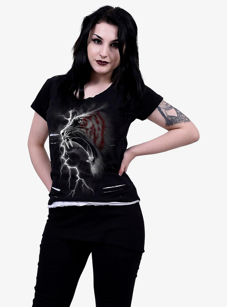 Mark Of The Tiger 2 1 Distressed T-Shirt