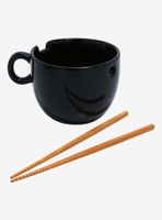 DC Comics Batman Bat Logo Ramen Bowl with Chopsticks