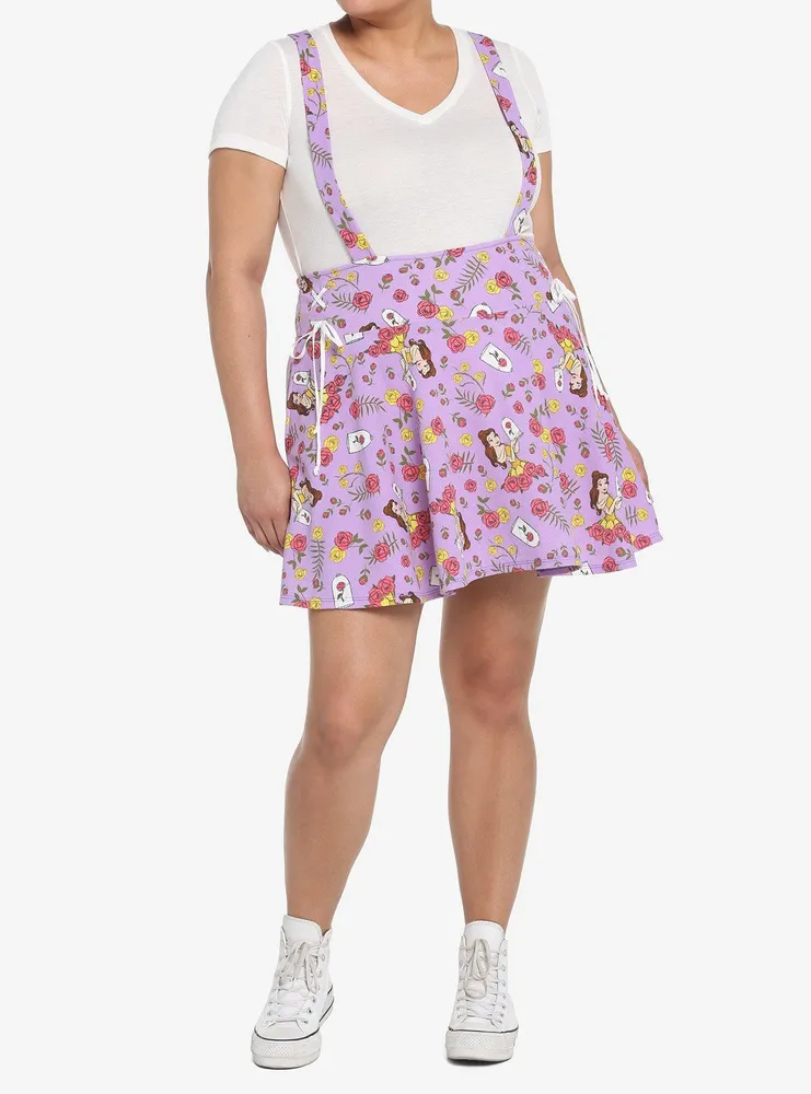 Disney Beauty And The Beast Roses Suspender Skirt Plus