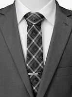 Disney Mickey Mouse Mickey & Friends Charcoal Plaid Tie