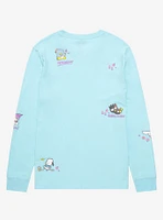 Sanrio Hello Kitty & Friends Floral Scenes Allover Print Long Sleeve T-Shirt