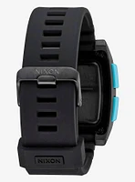 Nixon Base Tide Pro All Black Blue Watch
