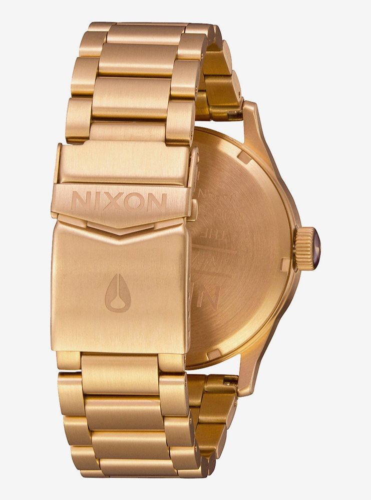 Nixon Sentry Ss Gold White Watch