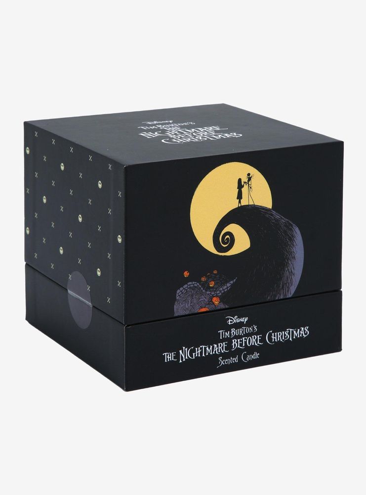 Disney The Nightmare Before Christmas Jack Skellington & Sally Spiral Hill Candle