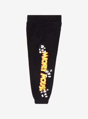 Disney Mickey Mouse Classic Logo Color Block Toddler Joggers