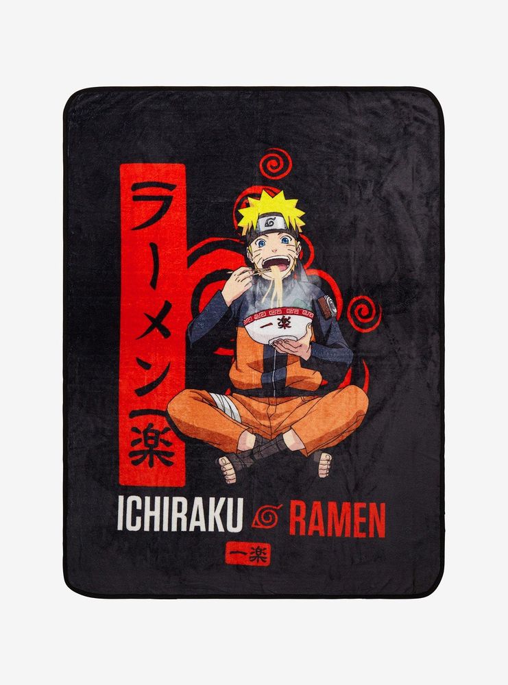 Naruto Shippuden Naruto Eating Ramen Throw with Ramen Bowl Pillow