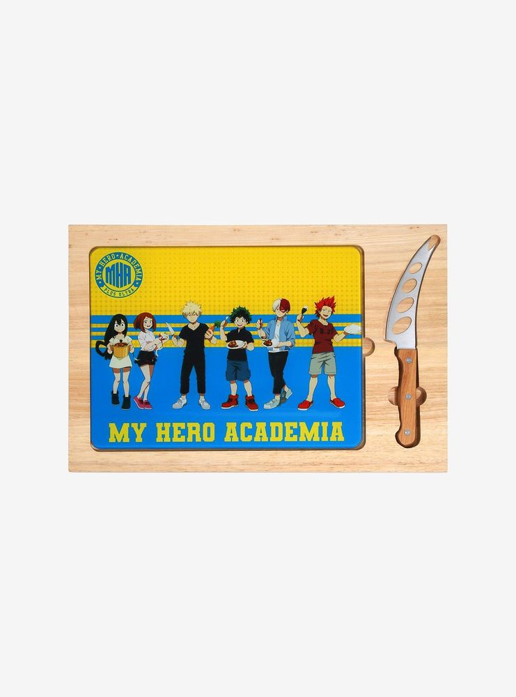 My Hero Academia Heroes Cutting Board Set with Knife