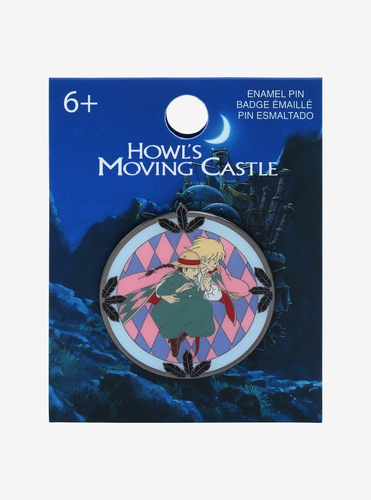 Loungefly Studio Ghibli Howl’s Moving Castle Sophie & Howl Stained Glass Enamel Pin - BoxLunch Exclusive 