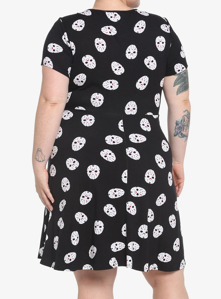 Friday The 13th Jason Mask Skater Dress Plus