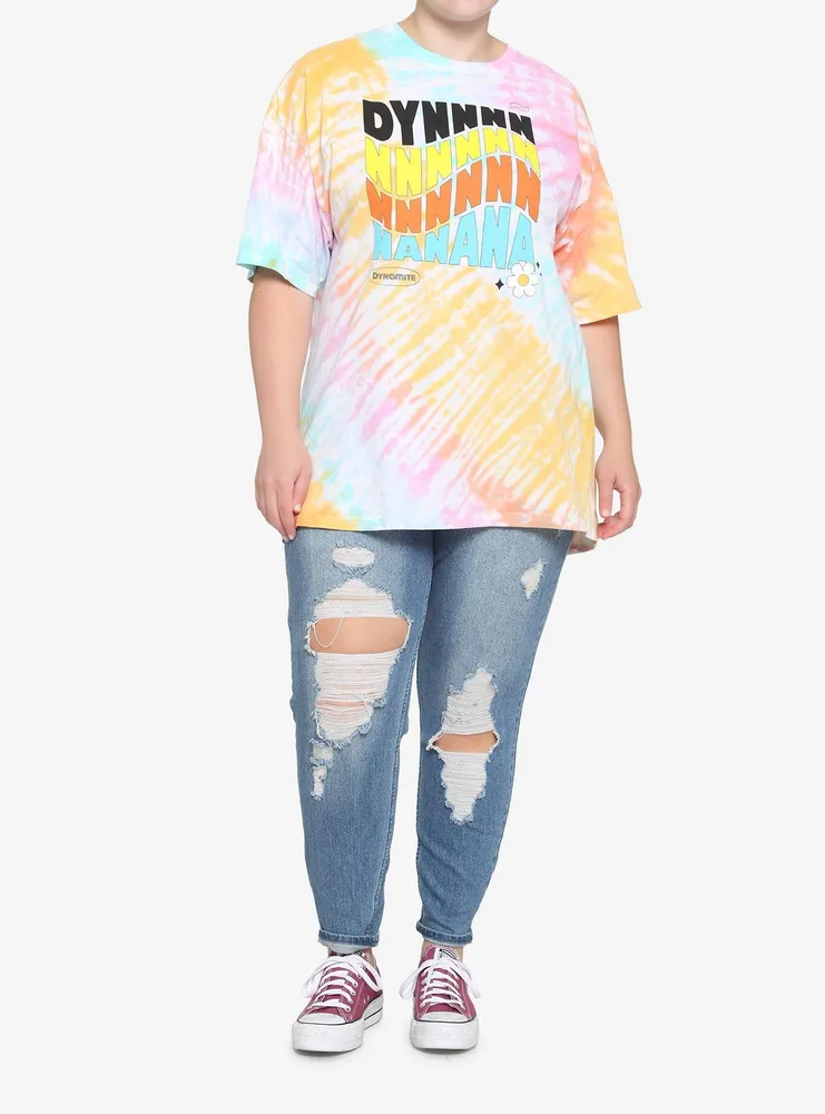 BTS Dynamite Tie-Dye Girls T-Shirt Plus