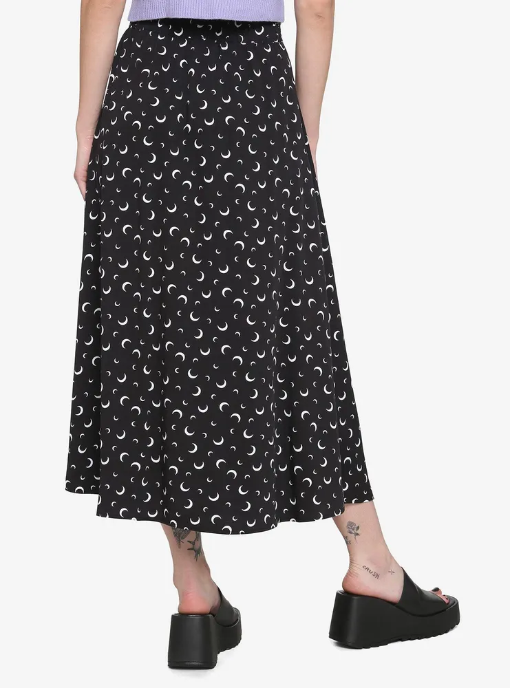 Crescent Moon Midi Skirt