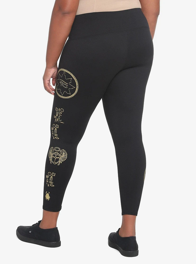 The Mummy Hieroglyphics Leggings Plus Size