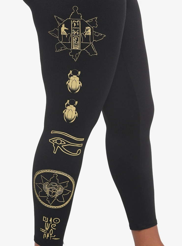 The Mummy Hieroglyphics Leggings Plus Size