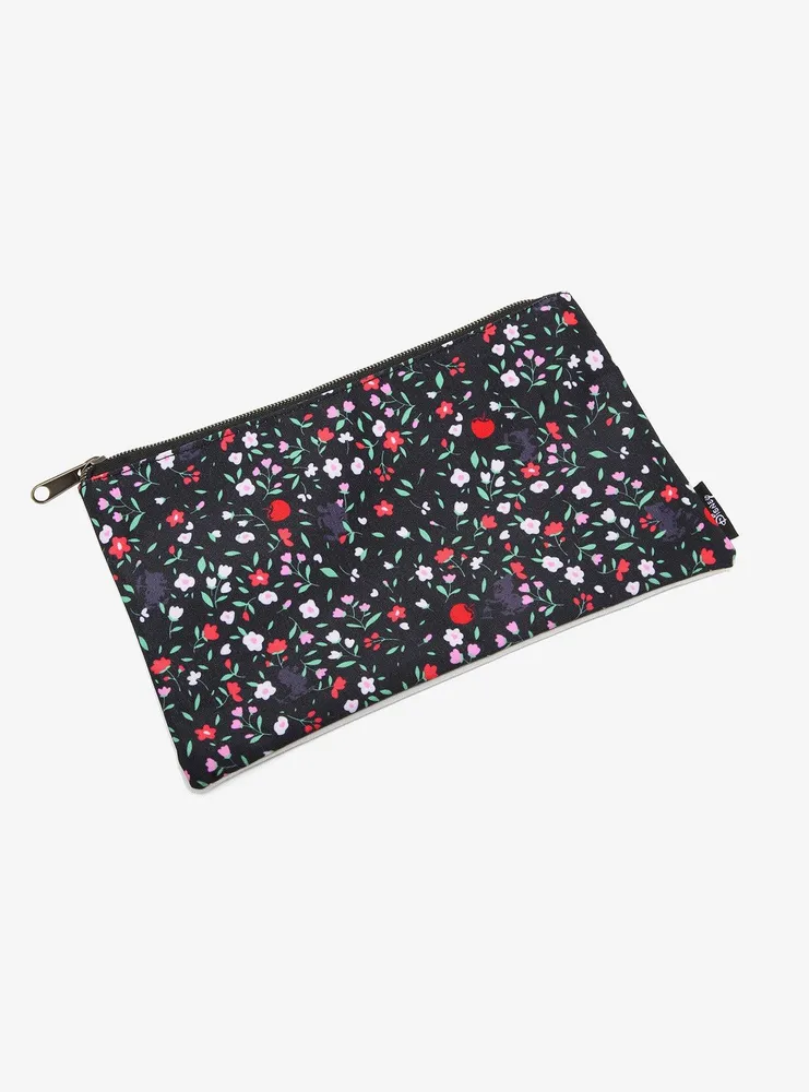 Loungefly Disney Snow White And The Seven Dwarfs Poison Apple Floral Makeup Bag