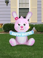 Airblown Inflatable Pink Easter Bunny