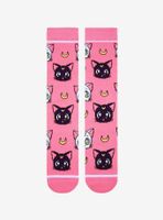 Sailor Moon Luna & Artemis Crew Socks - BoxLunch Exclusive