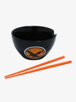 Haikyu!! Karasuno Crows Logo Ramen Bowl with Chopstick Set