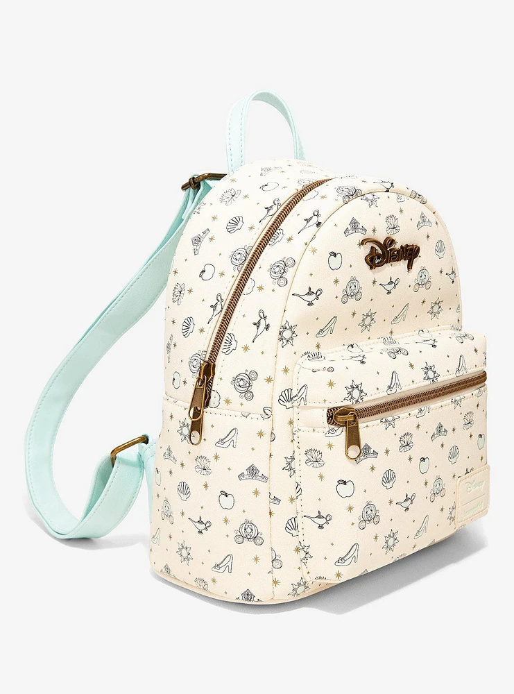 Loungefly Disney Princess Icons Mini Backpack