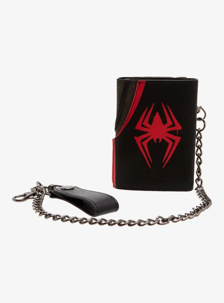 Marvel Spider-Man: Across The Spider-Verse Trifold Chain Wallet