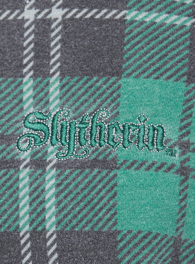 Our Universe Harry Potter Slytherin Plaid Quarter-Zip Sweater