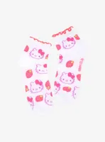 Hello Kitty Strawberry Lettuce Trim Ankle Socks