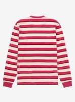 Nintendo Kirby Sitting Portrait Striped Long Sleeve T-Shirt - BoxLunch Exclusive