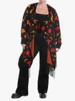 Her Universe Disney Hocus Pocus Dani Hooded Fringe Girls Cardigan Plus Size