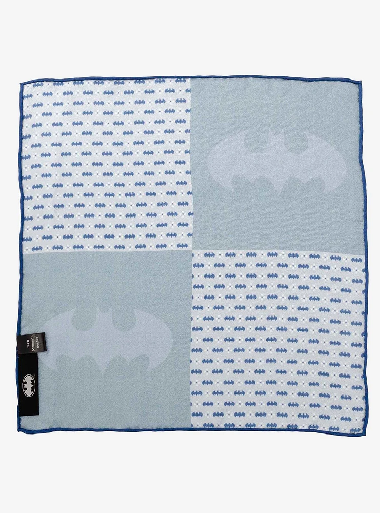 DC Comics Batman Multi Motif Blue Pocket Square
