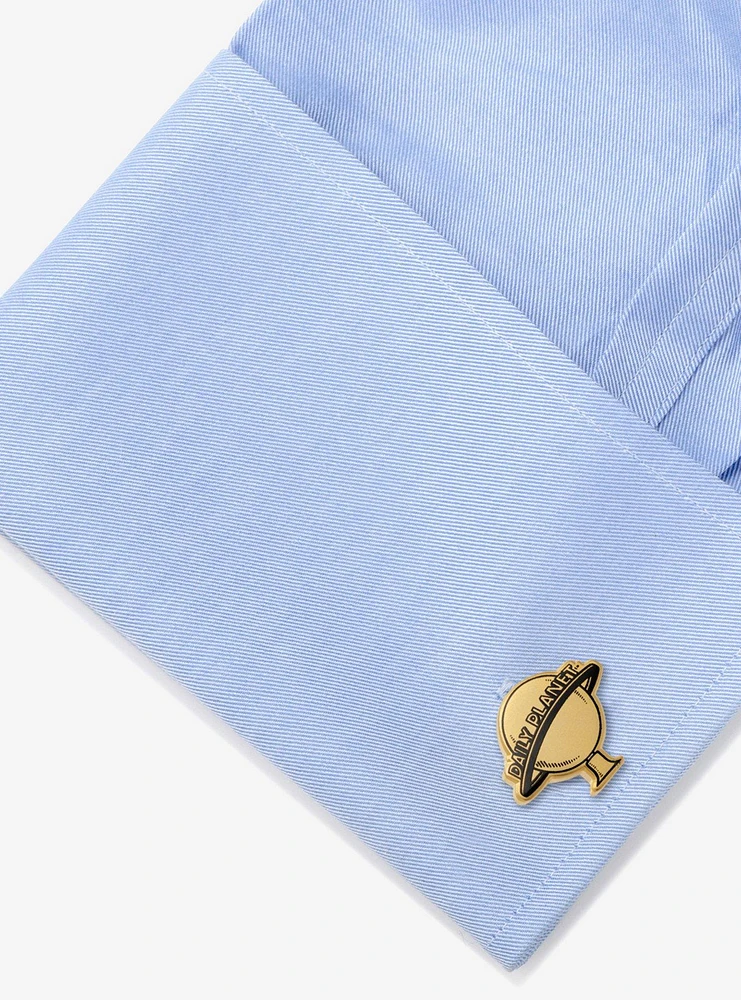 DC Comics Superman Daily Planet Gold Cufflinks