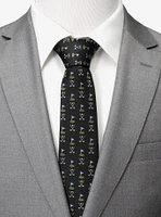 Golf Course Black Silk Men's Tie