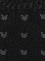 Disney  Mickey Mouse Silhouette Motif Black Men's Socks