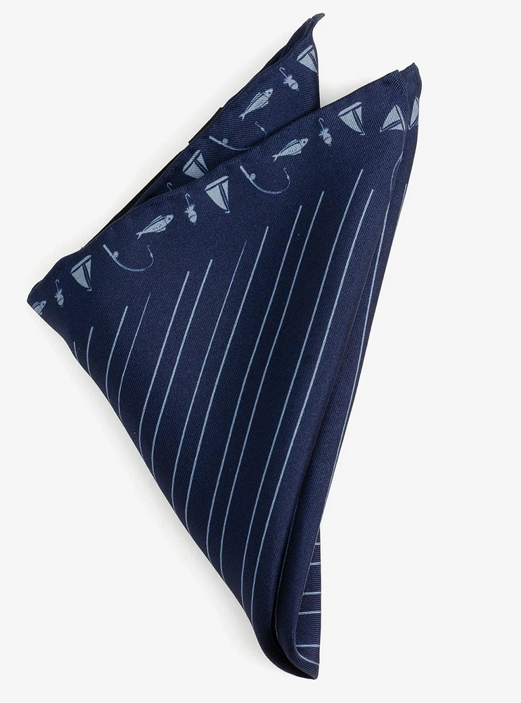 Nautical Blue Pocket Square