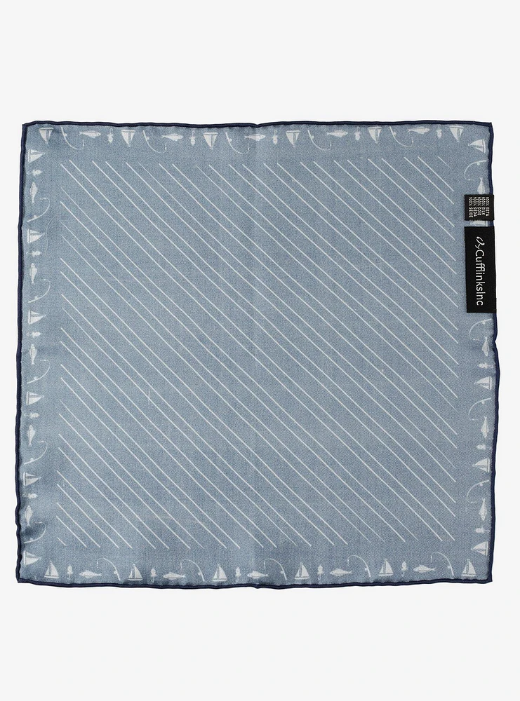 Nautical Blue Pocket Square