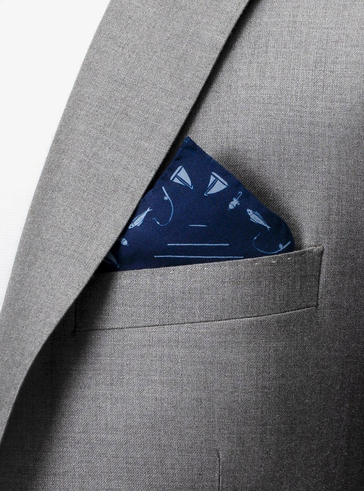 Nautical Blue Pocket Square