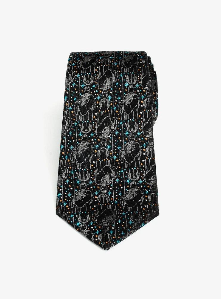 Star Wars Obi Wan Kenobi Gray Men's Tie