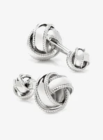 Sterling Silver Braided Knot Cufflinks