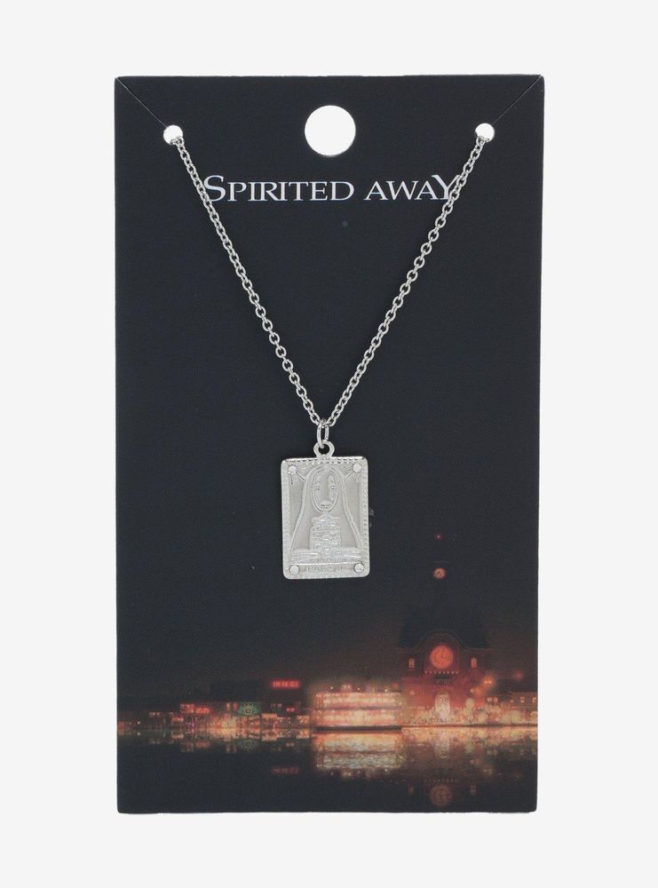 Studio Ghibli Spirited Away No-Face Tarot Card Necklace - BoxLunch Exclusive 