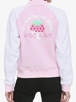 Strawberry Milk Girls Bomber Jacket